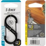 Nite Ize Ocelová oboustranná karabina S-Biner velikost 3, černá – Zboží Mobilmania