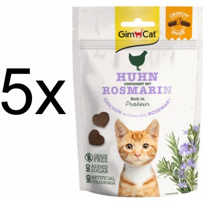 Gimcat CrunchySnacks Kuře s romarýnem 50 g