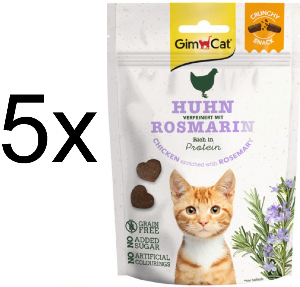 Gimcat CrunchySnacks Kuře s romarýnem 50 g