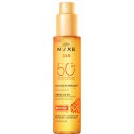 Nuxe Sun Tanning Sun Oil SPF50 voděodolný opalovací olej proti tmavým skvrnám a stárnutí pokožky 150 ml – Zboží Dáma