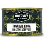 Hotovky z plechovky Hovězí líčka na červeném víně 400 g – Zboží Dáma