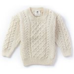 Vlnka Dětský vlněný svetr S14 přírodní – Zboží Dáma