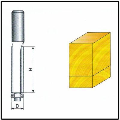 Fréza tvarová do dřeva F13 - 8x9x38mm – Zbozi.Blesk.cz