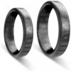 Prsteny Savicki Snubní prsteny karbon ploché zakulacené SAVCR230 5 CR230 5