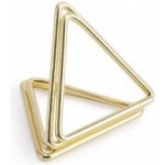 Držáky na jmenovky trojúhelníkové zlaté 2,3 cm – Zboží Dáma