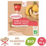 Babybio kapsička Hruška banán proso 4 x 90 g – Sleviste.cz