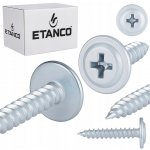 Šrouby s podložkou Etanco do dřeva 4,2x50mm, pozink GM-S 250 Ks. – Hledejceny.cz