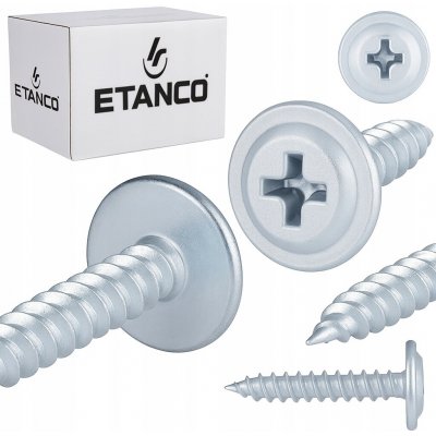Šrouby s podložkou Etanco do dřeva 4,2x50mm, pozink GM-S 250 Ks. – Hledejceny.cz