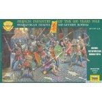 Zvezda Wargames AoB figurky 8053 French Infantry of the 100 Years War 1:72 – Zbozi.Blesk.cz