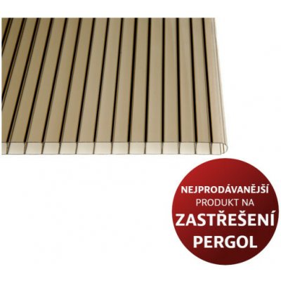Lexan Dutinkový polykarbonát 10 mm 2,1 x 7 bronz – Zboží Mobilmania