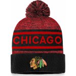 Fanatics pánská zimní čepice Chicago Blackhawks Authentic Pro Rink Heathered Cuffed Pom Knit – Zboží Mobilmania