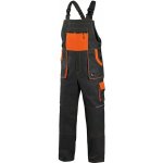 Canis CXS LUXY ROBIN monterkové kalhoty s laclem černo-oranžové – Zboží Dáma