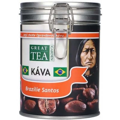 Great Tea Garden Káva Brazílie Santos zrnková 0,2 kg – Hledejceny.cz