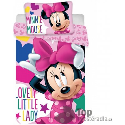 Jerry Fabrics povlečení Minnie růžové 100 x 135 cm 40 x 60 cm – Sleviste.cz