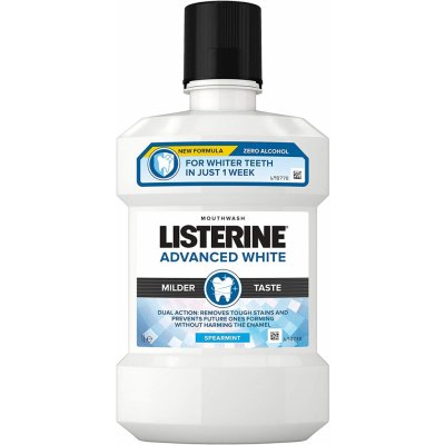 Listerine s bělicím účinkem Advanced White Mild Taste 1000 ml – Zbozi.Blesk.cz