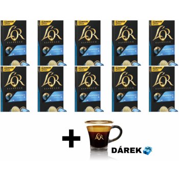 L'Or Espresso Decaffeinato Intenzita 6 100 hliníkových kapslí kompatibilních s kávovary Nespresso