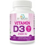 Dr. Natural Vitamín D3 2500 IU 90 tablet – Hledejceny.cz