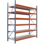 Majster Regál Longspan 200 x 150 x 60 4 police modrooranžová – Zboží Dáma