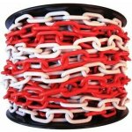 Flomat plastový vymezovací řetěz 25 m x 0,6 cm bílo-červená – Hledejceny.cz