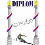 VIZINGR Lyžování diplom A4 č.24 Lyže č.24 BEZ TEXTU – Hledejceny.cz