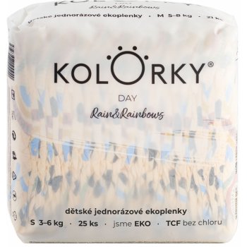 KOLORKY DAY déšť a duhy S 3-6 kg 25 ks