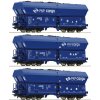 Roco H0 set 3 výsypných vozů Falns PKP 76046