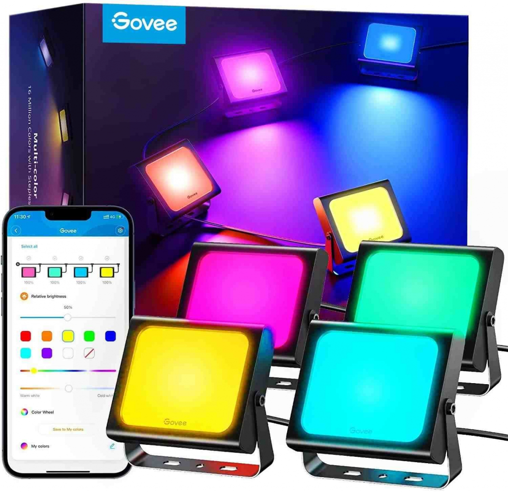 Govee Flood Lights venkovní SMART LED světla 4ks H7060311