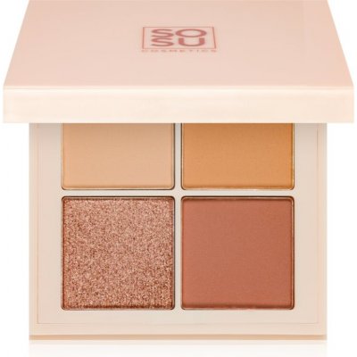 SOSU Cosmetics Eyeshadow Quad paletka očních stínů Nude 4,8 g – Zbozi.Blesk.cz