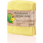 T-Tomi bambusové koupací žínky, 4 ks žlutá – Sleviste.cz