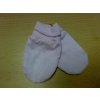 Kojenecká rukavice VMV Kojenecké rukavičky do porodnice růžové