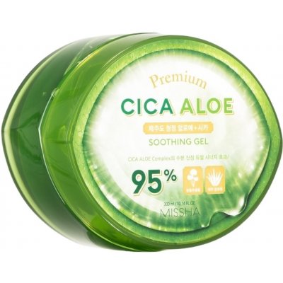 MISSHA Premium Cica Aloe Soothing Gel Prémiový zklidňující gel 300 ml – Zboží Mobilmania