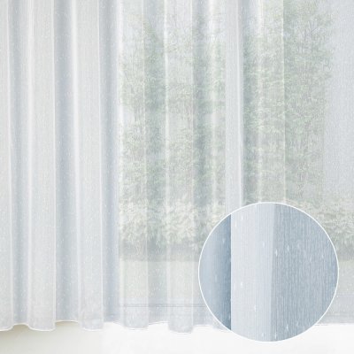 Voál bílý s olůvkem vzor Prší - ZAC-014 výška 260 cm Šití na míru – Zboží Dáma