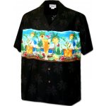 Pacific Legend havajská košile s motivem koktejlů černá – Zbozi.Blesk.cz