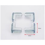 KIK KX7910 silikonová ochrana rohů čirá 1 ks – Zboží Mobilmania