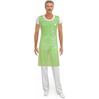 2P Servis Zástěra igelitová PE 75x125cm 75x125 cm zelená 100% PE – Hledejceny.cz