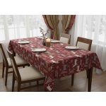 Mybesthome Vánoční ubrus Natale MAGIC I. červená motiv C 130x230 cm – Zboží Dáma