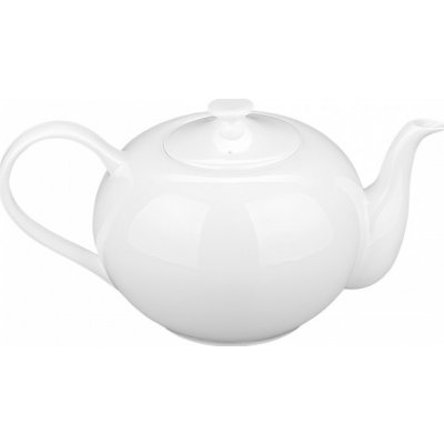Lunasol Bílý porcelánový čajník 1,2 l Premium Platinum Line 450212