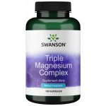 Swanson Triple Magnézium Complex 400 mg 100 kapslí – Hledejceny.cz
