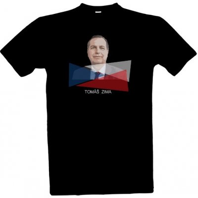tričko s potiskem Prezident Zima pánské černá – Zboží Mobilmania