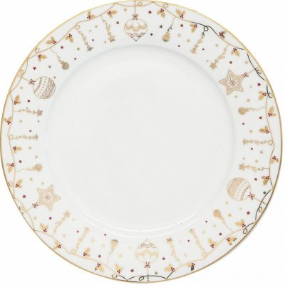 Vánoční porcelánový jídelní talíř Christmas Lights 26,5cm, Easy Life – Zboží Dáma