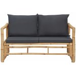 VidaXL Zahradní lavice s poduškami 115 cm bambus – Hledejceny.cz