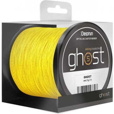 Delphin šňůra Ghost 4+1 žlutá 6000m 0,18mm 9,1kg – Hledejceny.cz