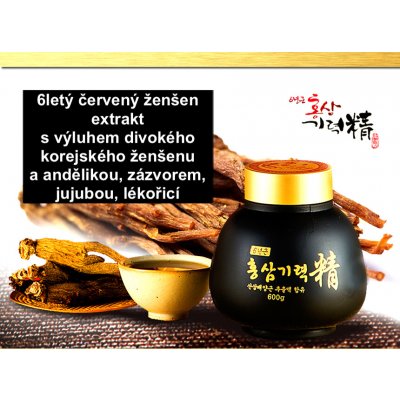 4betterlife Korejský ženšen červený a divoký tekutý extrakt 600 g – Hledejceny.cz