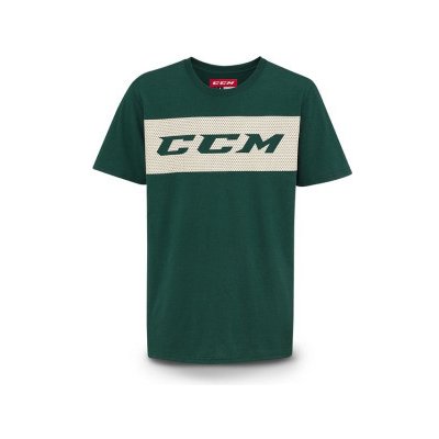 CCM tričko CCM True 2 Hockey Cotton SR GRN 836340 zelené