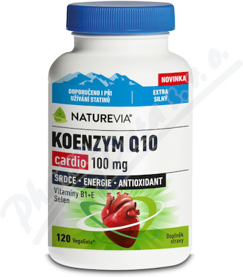 Swiss Naturevia Koenz.Q10 Forte100 mg 120 kapslí