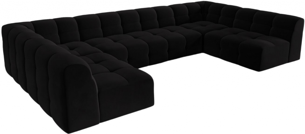Micadoni Kendal U 372 cm černá sametová