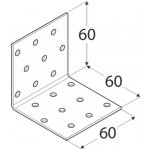 Domax Úhelník montážní KM 4, 60 x 60 x 60, zinek – Hledejceny.cz