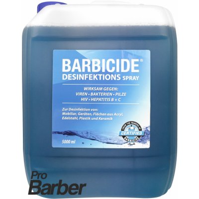 ACTIVESHOP BARBICIDE Sprej na dezinfekci všech povrchů, bez zápachu náplň 5 l – Zboží Mobilmania