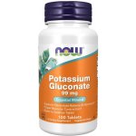 Now Potassium Gluconate draslík jako glukonát draselný 99 mg 100 tablet – Hledejceny.cz