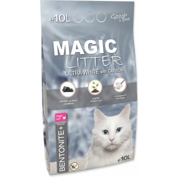 Magic Cat Magic Pearls MAGIC LITTER Bentonite Ultra White with Carbon 10 l